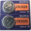 Sony 2PK CR2025 SONY MURATA 3V LITHIUM (GREAT EXP 2034)