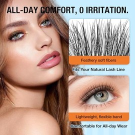 Pestañas autoadhesivas, 5 pares de pestañas postizas a presión de aspecto natural, sin pegamento, reutilizables, ojo de gato, wispy, pestañas postizas