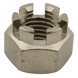 Crown Nuts - M16 - (Pack of 2) - DIN 935 / ISO 7036 - Stainless Steel A2 (V2A) / NIRO - SC935 | SC-Normteile