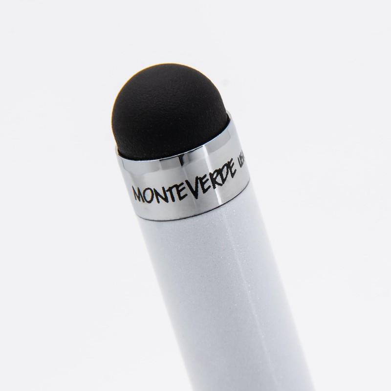 Monteverde Poquito Ballpoint Pen with Stylus Pearl White (MV10103)