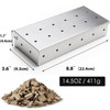 KEISSCO Stainless Steel Smoker Box for Gas Grill & Charcoal
