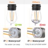 ECOVANIA Upgrade IP65 Waterproof Outdoor String Light Bulbs, 2W LED