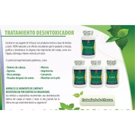 Nutrisalud Products Desintoxicador Detox Program 4 productos limpieza colon,higado,r