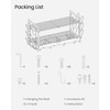 CHOEZON Hanging Pot Rack, Pot Rack Wall Mounted, 2-Tier Kitchen