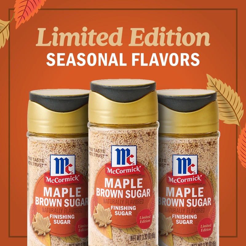 McCormick Finishing Sugar, Maple Brown Sugar, Limited Edition, Classic Flavor
