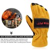 Intra-FIT Yellow Unisex Protective Glove, 3D Curved Fingers, Heat and