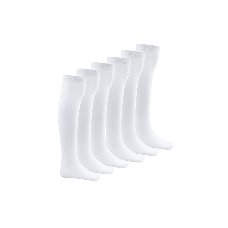 Bay 6 Kids Plain Cotton Rich Knee High School Socks