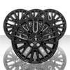 Brighter Design Set of 4 Gloss Black 20 Spoke 18"
