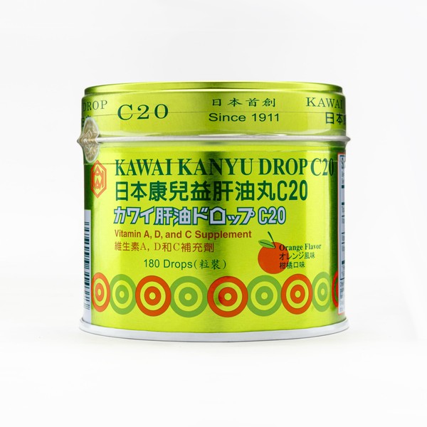 Kawai Kanyu Drops C20 Vitamin A, D and C - E77-solstice-KWC20(orange flavor)