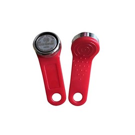 YARONGTECH TM1990 DS1990A-F5 Dallas ibutton with metal ring red color (pack of 5)
