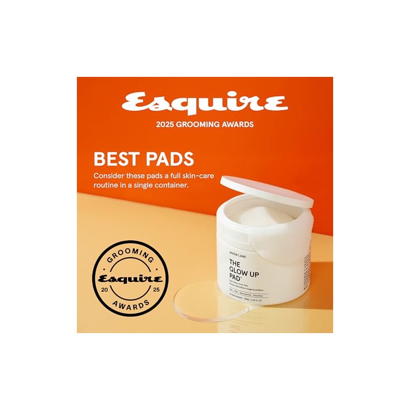 Glow Up Korean Toner Pads for Men (60ct) - Exfoliating