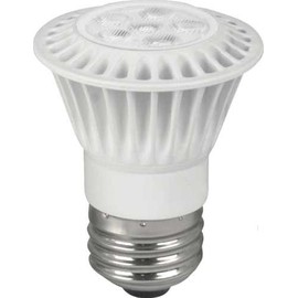 TCP 7 WATT PAR16 LED LAMP, 40 DEGREE FLOOD, DIMMABLE, MEDIUM BASE, 500 LUMENS, 3000K