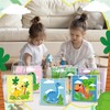 Teenyyou 24 Pcs Dinosaur Party Favor Bags Cartoon Dino Clear
