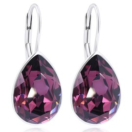 Nobel Schmuck 925 Earrings Crystal Silver Short Earrings, Glass, Crystal