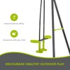 WAWON Triple Metal Safe Swing Set for Children 440lbs, Outdoor
