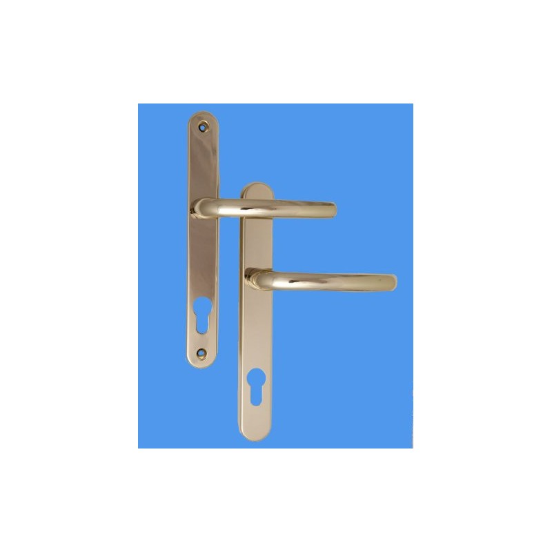 Balmoral Door Handles for Upvc in Hardex Gold, 92mm /