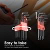 CCLIFE 19-Piece Torx Allen Key Set with Handle Allen Key