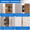 5 Pack Adjustable Ball Latches Silent Ball Catch Using Noise