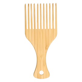 VOCOSTE 1pcs Hair Pick, Wooden Hair Pick, Wooden Pick for Beard, Afro Pick Wood for Women, Afro Hair Pick Suitable for Coarse, Fine, Curly, and Thick Hair Wood Color 7.17"x3.07"