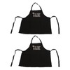 2pcs Kitchen Cooking Aprons Adjustable Bib Soft Chef Apron with