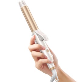 Travel Dual Voltage Curling Iron, Mini Curling Iron for European Travel, 1 Inch Ceramic Plates Hair Straightener Adjustable Temperature for All Hair Types
