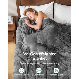 Super Fuzzy Soft Sherpa Fleece Weighted Blanket, 15 lbs Dual Sided Fluffy Heavy Weighted Blankets for Adults - No Bunching with Double Layers of Soft Inner Lining (60"x 80", 15 Pounds)