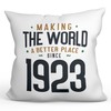 MUGFFINS 1923 Birthday Pillow Cushion Padding included - in English