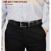 Bulliant Men's Belt Leather Reversible Belt 30 mm One Belt