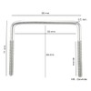 LST Mounting Kit Roof Box U-Bracket 80 mm Roof Box