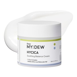 DearMYDEW HYCICA Soothing Balance Cream Moisturizer | Calming Hydration Barrier Care for Sensitive Skin, Centella, Ultra-Low Molecular Hyaluronic Acid, Vegan Fragrance-Free Korean Skincare, 2.70 fl oz