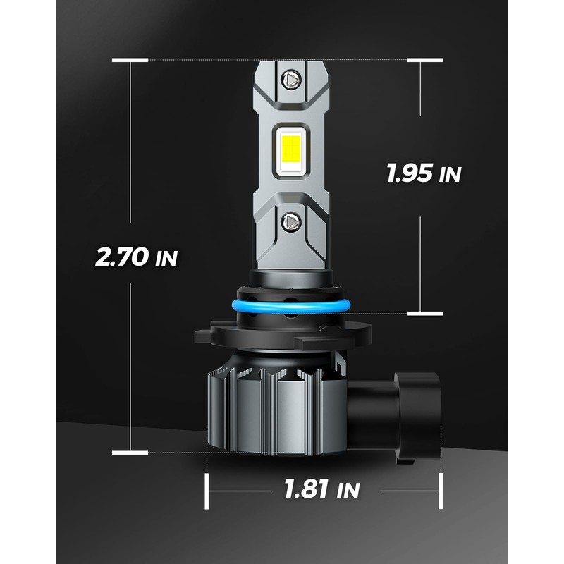 Marsauto 9005 Bulb, [Upgraded & Brightest] 24000LM HB3 Fog light,