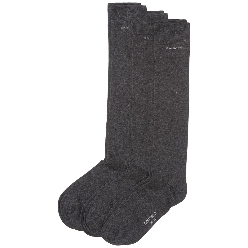 Camano Men's Knee-Length Socks 3942 ca Soft (Pack of 3