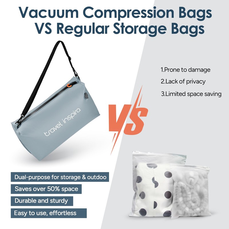 travel inspira Vacuum Bags with Pump - Space Saver Compression
