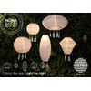 NOMA Solar Mandarin Lantern, Diamond with Tassels, 28 cm, White