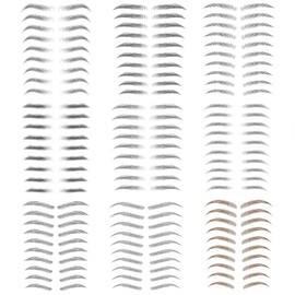 Yesallwas 9 Sheet 87 Pairs Eyebrow Tattoo Black Brown Tattoo Brow Stick on Eyebrows for Men Women False Eyebrows Transfer Stickers 4D Hair -like Eyebrow Makeup(STM)