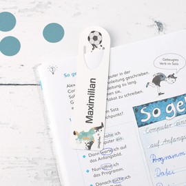 Striefchen® Football Player Bookmark with Name - Back to School