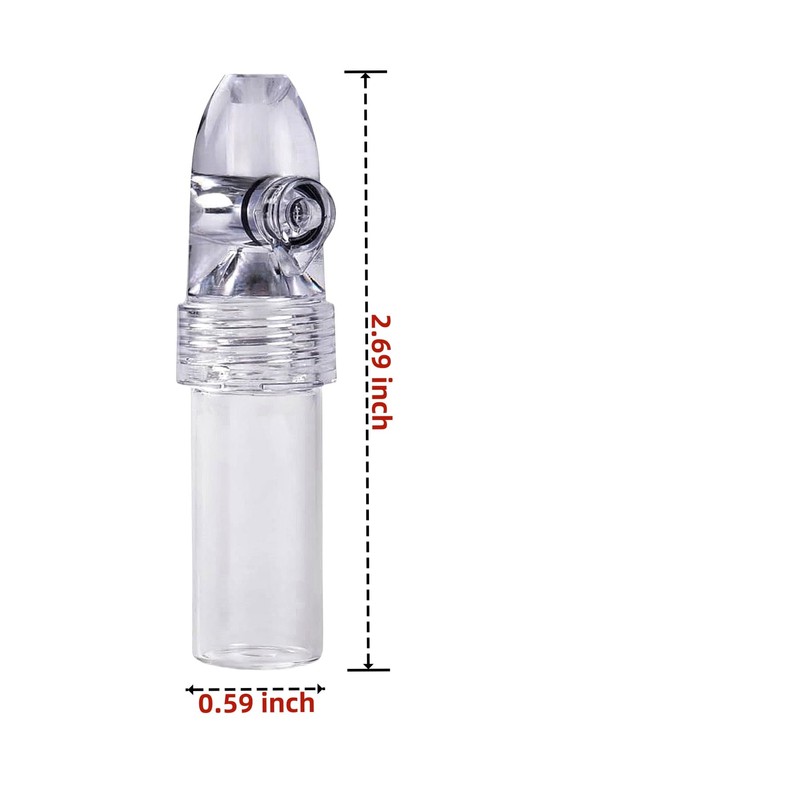 Petrip Portable Glass Ieak-proof Decorative Bottle (Black White) (6 Pack)