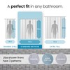LiBa Plastic Shower Curtain, Heavy Duty 8G Shower Curtain for