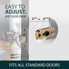 Mega Handles 2-Way Adjustable Privacy Round Door Latch, Universal for