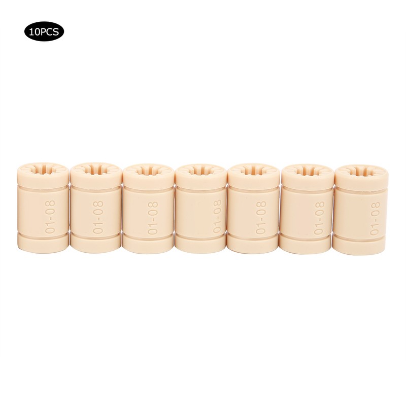 10Pcs LM8UU Bearing Plastic Linear Bushing Parts LM8UU RJMP 3D