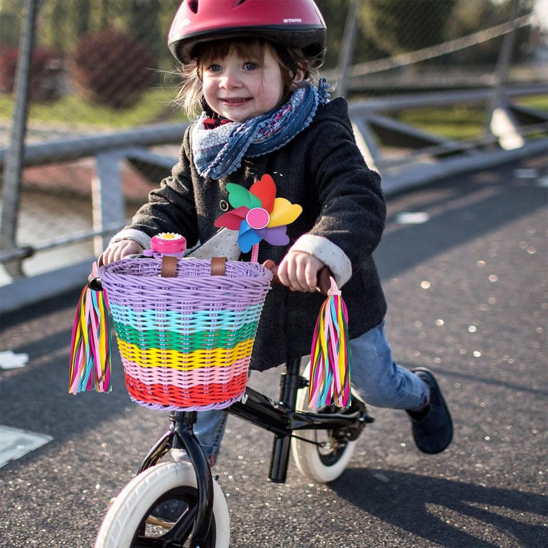 Boltigen Cesta de bicicleta para niñas cesta de bicicleta delantera