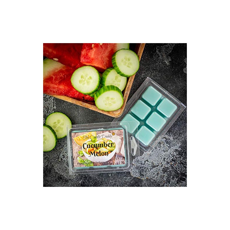 Cucumber Melon Scented Wax Melt - 2 Ounces - 6