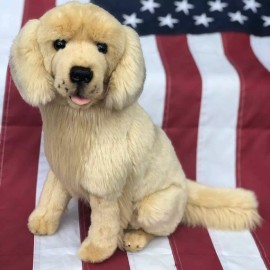 Auswella Charlie™ 16 Inch Golden Retriever Plush Stuffed Animal- Plush Toy