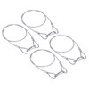 PATIKIL Stainless Steel Safety Cable 39.4"/100cm, 4Pack 4mm Flexible Security
