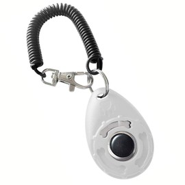 DOANTE 1 Piece Clicker Dog, Clicker Dog Clicker, Clicker Training for Cats, Dog Clicker, Clicker Dog Training, Dog Clicker Set (White)
