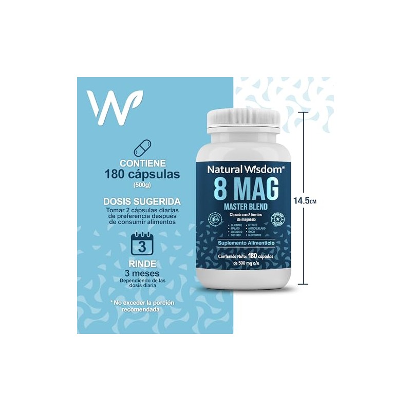 NW 8 MAG master blend con 8 Magnesios - Citrato