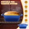 Enameled Dutch Oven for Sourdough Bread Baking, 3.6QT Oval Cast