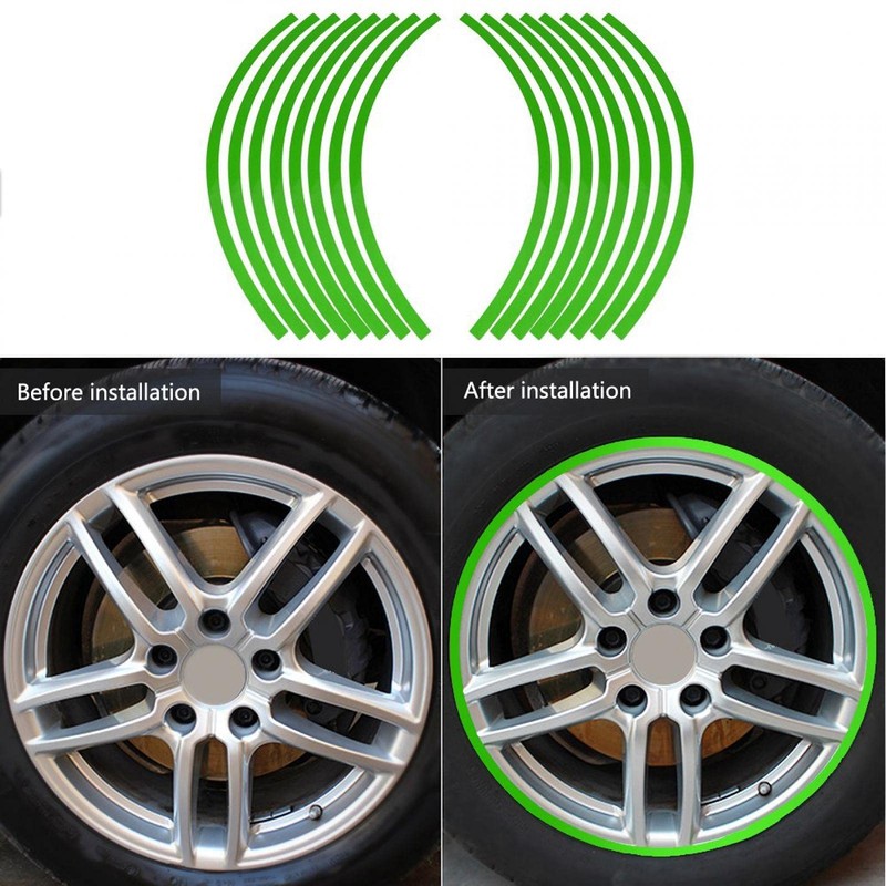 Ejoyous Wheel Rim Sticker Complete Set from 16 to 19