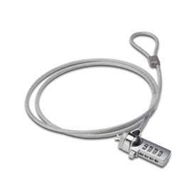 ACT Laptop Lock Security Cable 1.5M Portable Anti Theft Cable 4 Combination Lock for Laptop PC AC9015