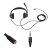 Binaural 3.5mm Business Headset Double Sided Headset with HD Stereo